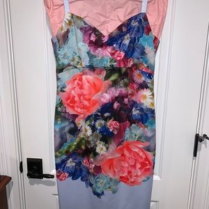 Ted Baker floral knee length dress